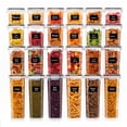 thumbnail image 1 of Asnews 24 PCS Airtight Food Storage Containers with Lids, Kitchen Storage Container for Cereal, Dry Food, Flour and Sugar, BPA-Free, Includes 24 Labels, 1 of 9