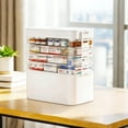 thumbnail image 1 of Asnews 5-Tier Large Medicine Organizer Box With Free Travel Pill Case – Portable First Aid Kit, Clear Medicine Storage With Handle & Secure Latch For Home (Large Capacity), 1 of 8