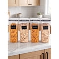 thumbnail image 1 of YHIPL Kitchen Cereal Containers Storage Set with Lids – 4 Pack 2.5L/84.53OZ Airtight Food Storage Containers, 1 of 9