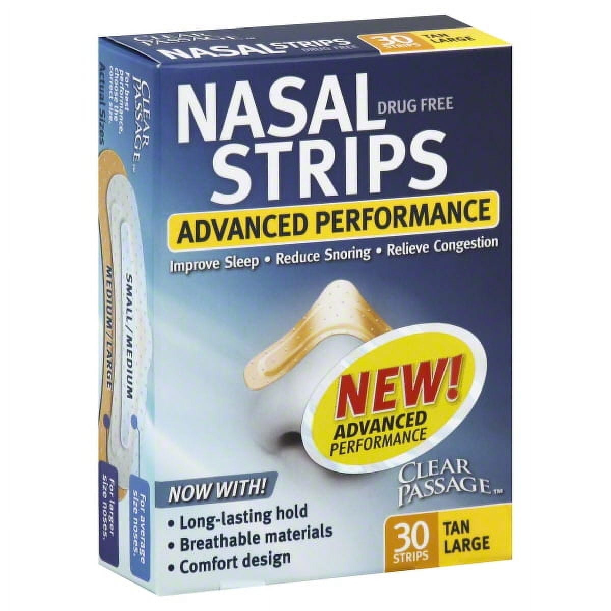 Aso Clear Passage Nasal Strips, 30 ea