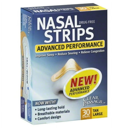 Aso Clear Passage Nasal Strips, 30 ea