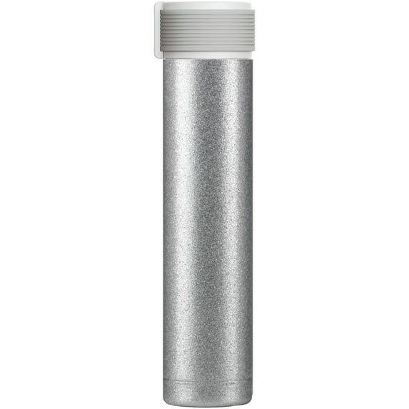 Asobu 8 Ounce Skinny Glitter Water Bottle (Silver)