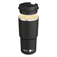 thumbnail image 1 of Asobu Insulated Coffee Travel Pick Me Up Stainless Steel Mug with Ceramic Coating 20 oz BLACK, 1 of 5