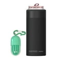 thumbnail image 1 of Asobu Skinny Can Kuzie Insulated Stainless Steel Sleeve for a Slim 12 oz Cans, Black, 1 of 1