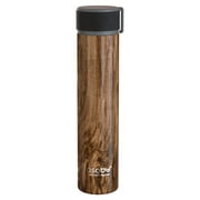 Asobu Skinny Mini Fashon Forward Double Walled Stainless Steel Insulated Water Bottle Bpa Free 7.8 oz (Natural Wood )