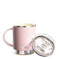 thumbnail image 1 of Asobu Ultimate Stainless Steel Ceramic Inner Coating Coffee Mug with Double Walled Copper Lining Insulation, 12 Ounces - (Pink), 1 of 9