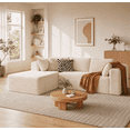 thumbnail image 1 of Asofer 105" Modular Sectional Sofa, Pet Friendly Corduroy Boneless L-Shaped Couch with Deep Seat & Chaise, No Assembly Required, High Resilience Foam, Beige, 1 of 11