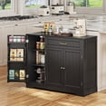 thumbnail image 1 of Asofer 42" Kitchen Storage Cabinet, Wood Buffet Sideboard with 3 Doors & 3 Drawers,Countertop, 1 of 6