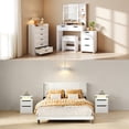 thumbnail image 1 of Asofer White Bedroom Set: Queen Bed, 5-Drawer Dresser, Vanity & 2 Nightstands, 1 of 24