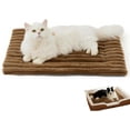thumbnail image 1 of Asolla Cat Bed, Self-Warming Pet Mat with Anti-Slip & Scratch-Resistant Design, Machine Washable Thermal Pad Reflects Body Heat for Pets Without Electricity (Brown,61 * 45 cm), 1 of 8