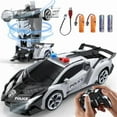 thumbnail image 1 of Asonic NT84333 KKM Remote Control Car Toys, 2.4 Ghz Transform Robot Remote Control Car with Flashing Light, 1-18 Scale, Black, 1 of 1