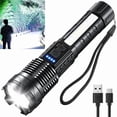 thumbnail image 1 of Asonic NT84854 Rechargeable LED Flashlights, 990, 000 Lumens, 7 Modes, IPX6 Waterproof, Adjustable Tactical Handheld Light, 1 of 1