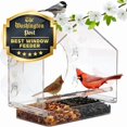 thumbnail image 1 of Asonic NT86644 Window Bird Feeder by Nature Anywhere - Transparent Acrylic Bird Feeders for Outdoors, 1 of 1