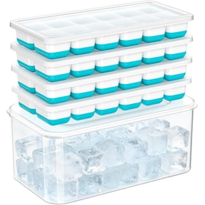 Storage Bins and Ice Cube Trays for Freezer with Lids and Bins