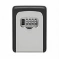 thumbnail image 1 of Asoricing Key Lock Box, Portable Wall Mount Lockbox Security Safe Box for Outside Outdoor Home Office Door Handle House Key, Gray, 1 of 9