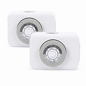 Asoricing Mechanical Outlet Timer, 24-Hour Programmable Plug-in Timer Switch, 30-Minute Intervals for Lights, Fans, Water Heaters, Fish Tanks & Device Charging