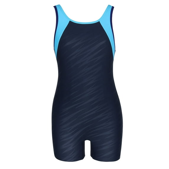 Asoul Girls Boyleg One Piece Athletic Bathing Suit Racerback Swimsuits Size 8-14 Training Swimwear