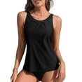 thumbnail image 1 of Asoul Mesh High Neck Tankini Tops for Womens Flowy Swimsuit Tops Only Slim Fit Swim Tank Tops(No Bottoms), 1 of 10