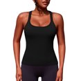 thumbnail image 1 of Asoul Scoop Neck Sport Tank Tops for Womens Fitness Yoga Shirts Tops, 1 of 7