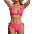 thumbnail image 1 of Asoul Triangle String Bikini Sets for Womens Tie Side Two Piece Swimsuits Womens Halter Bikinis Bathing Suits, 1 of 9