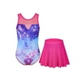 thumbnail image 1 of Asoul Two Piece Gymnastics Leotards for Girls with Skirt Sleeveless Ballet Dance Dress Outfit 4-10 Years, 1 of 9