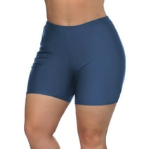 Asoul Women's Plus Size Swimsuit Bottom Solid Color Bathing Suit Turnks Board Short