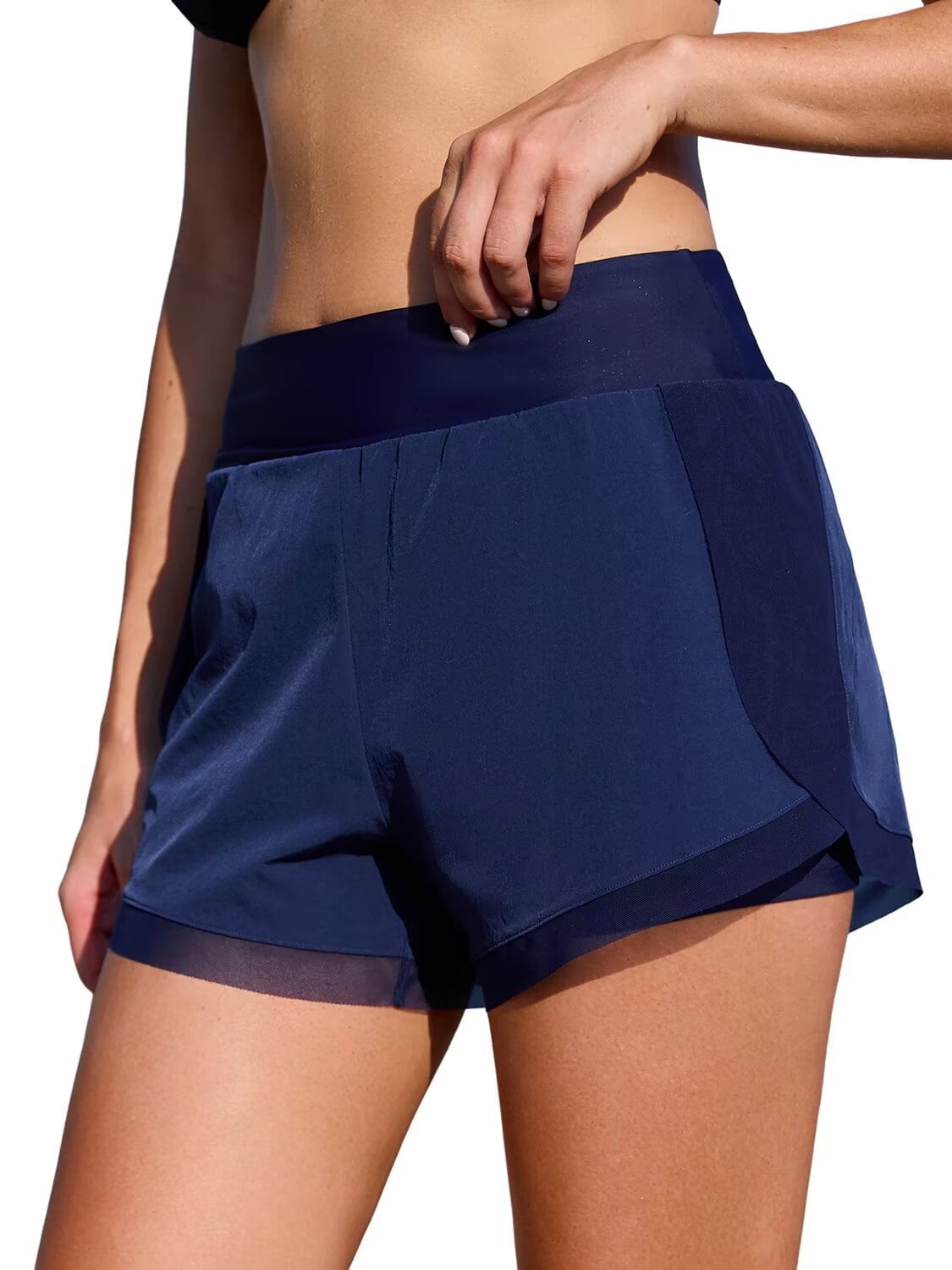 Asoul Womens Elastic Waisted Swim Bottoms Mesh Board Shorts Bikini asoul-womens-elastic-waisted-swim-bottoms-mesh-board-shorts-bikini