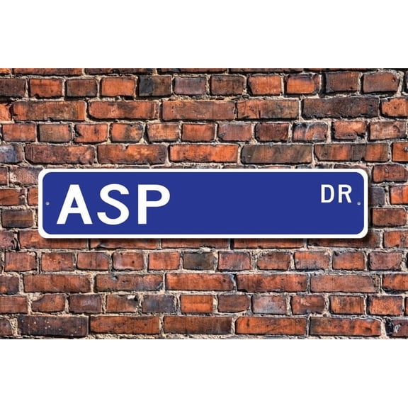 Asp Asp Gift Asp Sign Asp decor snake poisonous snake snake lover snake decor zoo Metal Aluminum Sign - Size: 16 x 4 Inches