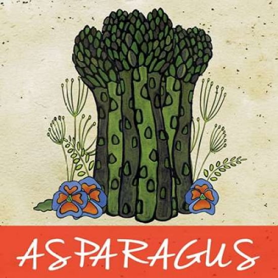Asparagus Canvas Art - Shanni Welsh (24 x 24)