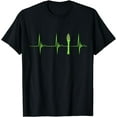 thumbnail image 1 of Asparagus Heartbeat EKG Pulse Vegan Food Green Vegetarian T-Shirt, 1 of 4