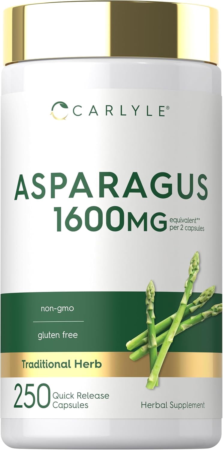 Asparagus Supplement | 1600mg | 250 Capsules for Men and Women