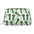 thumbnail image 1 of Asparagus green print Makeup Bag, Leather Waterproof Travel Toiletry Bag, Large Capacity Cosmetic Bag Make up Bags Organizer fro Travel Size Toiletries Women Girls, 1 of 4