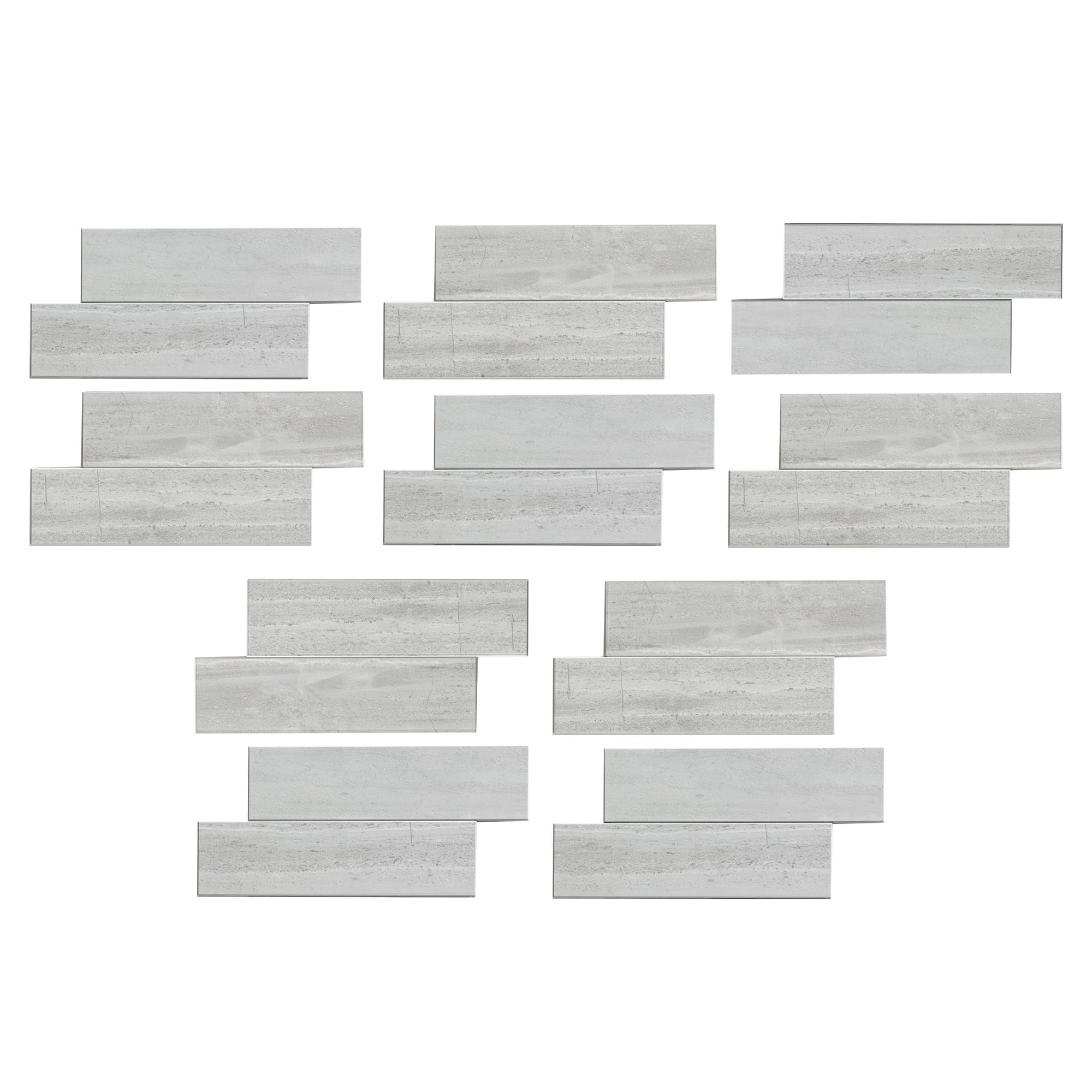 Roman Slab Gray Peel and Stick Wall Tile
