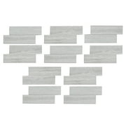Aspect Collage 12.75in x 5.9in Peel and Stick Backsplash in Roman Slab (2pc per pack/5-Pack)