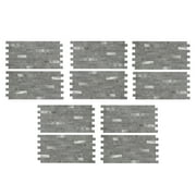 Aspect Collage 12in x 5.8in Peel and Stick Backsplash in Cloud Shimmer (2pc per pack/5-Pack)
