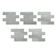 thumbnail image 1 of Aspect Collage 14.9in x 11.75in Peel and Stick Backsplash in Gray Subway (5-Pack), 1 of 10