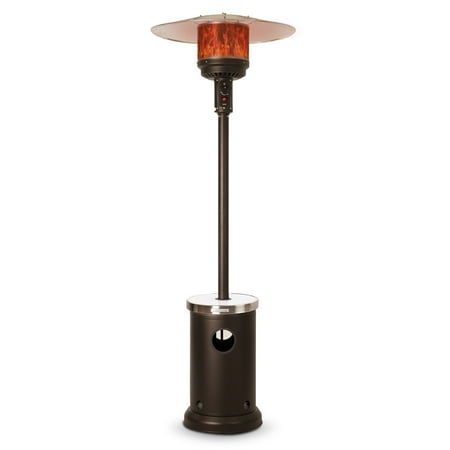 Fire Sense - Aspect Living Patio Heater with LED Table - Black