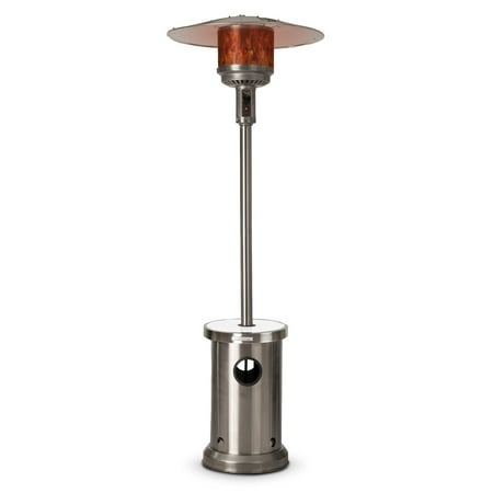 Fire Sense - Aspect Living Mocha Finish Patio Heater with LED Table - Mocha