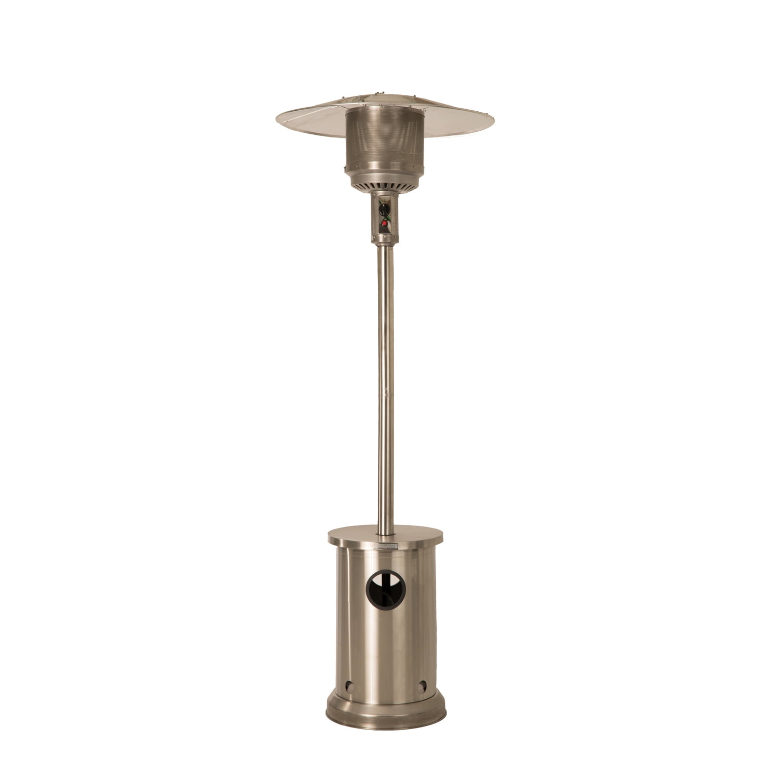 Tall Stainless Steel Outdoor Propane Patio Heater with Table