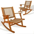 thumbnail image 1 of Aspect Living Vega Natural Stain Outdoor Rocking Chair, 1 of 7