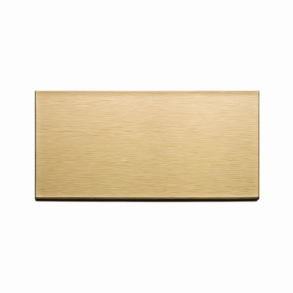 Aspect Peel and Stick Backsplash 3inx6in Brushed Metal Tile for Kitchen and Bathrooms (3" x 6" Sample, Champagne Long Grain)