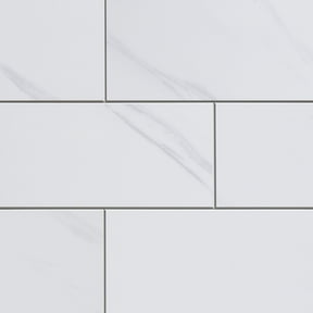 Aspect Peel and Stick Collage Tile in Carrara Subway Sample
