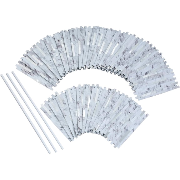 Aspect Peel and Stick Collage Tile in Marble Shine (15 Sq Ft Kit)