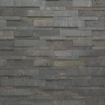 Aspect Peel and Stick Raised Stone Overlay Kitchen Backsplash Sample- Raised Kilnstone (6" x 6" Sample)