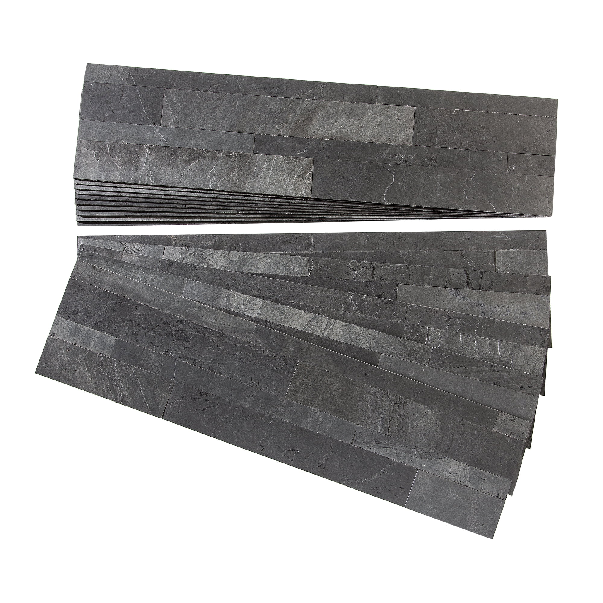Charcoal Slate Peel and Stick Kitchen Backsplash Panels