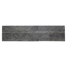 Aspect Peel and Stick Stone Overlay Kitchen Backsplash - Frosted Quartz (5.9" x 23.6" x 1/8" Panel - approx. 1 sq ft)