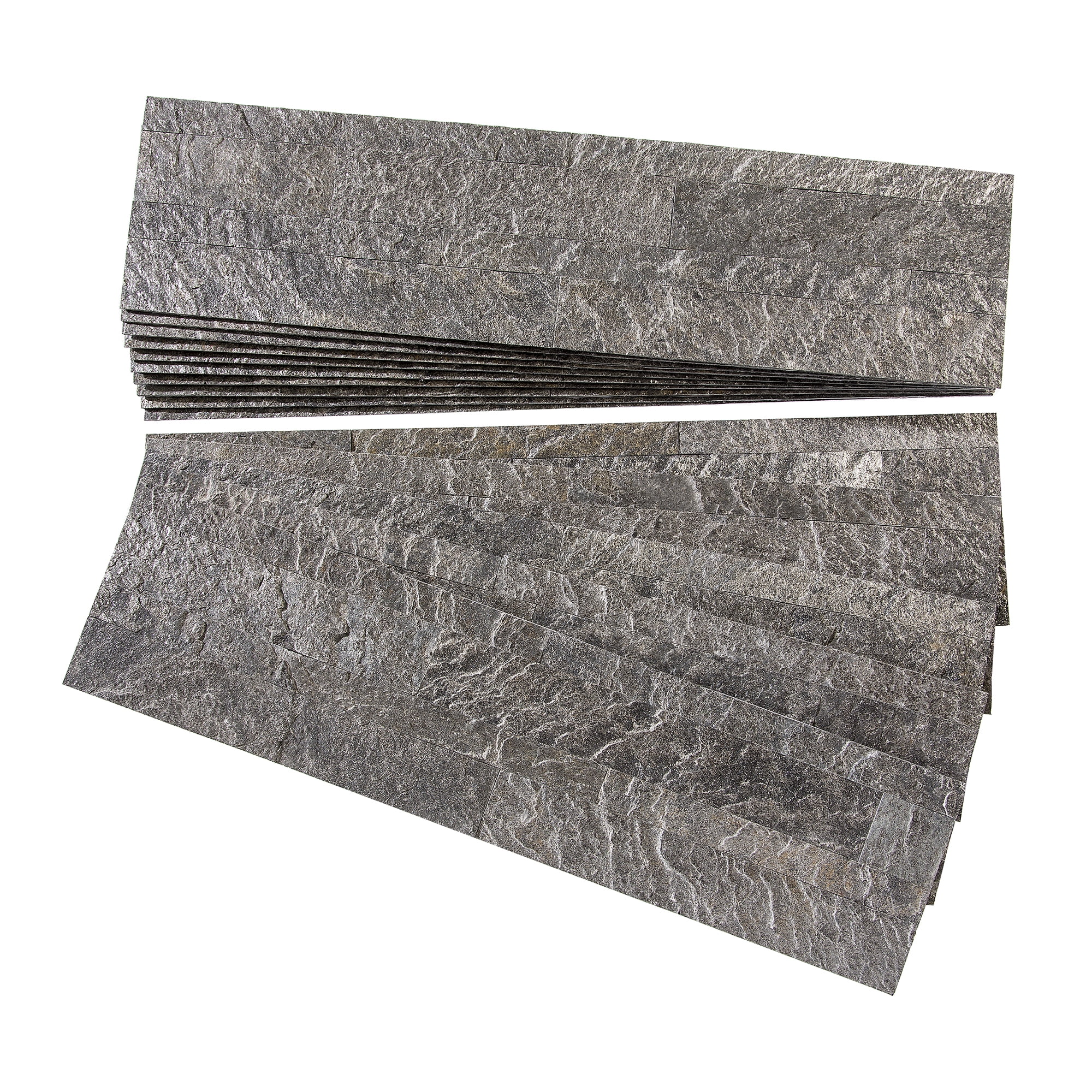 Aspect Peel and Stick Stone Overlay Kitchen Backsplash Frosted Quartz