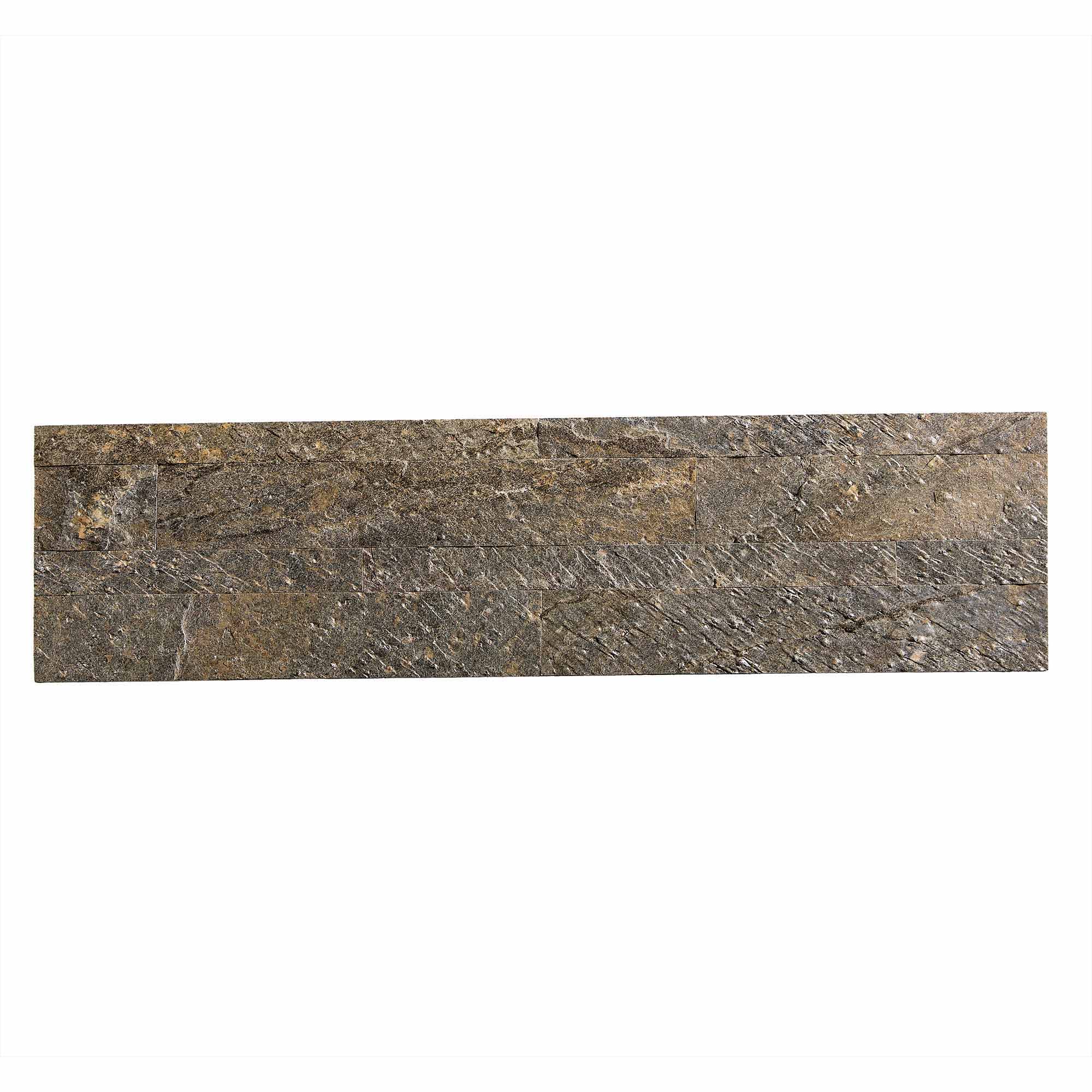 Aspect Peel and Stick Stone Overlay Kitchen Backsplash Mossy Quartz