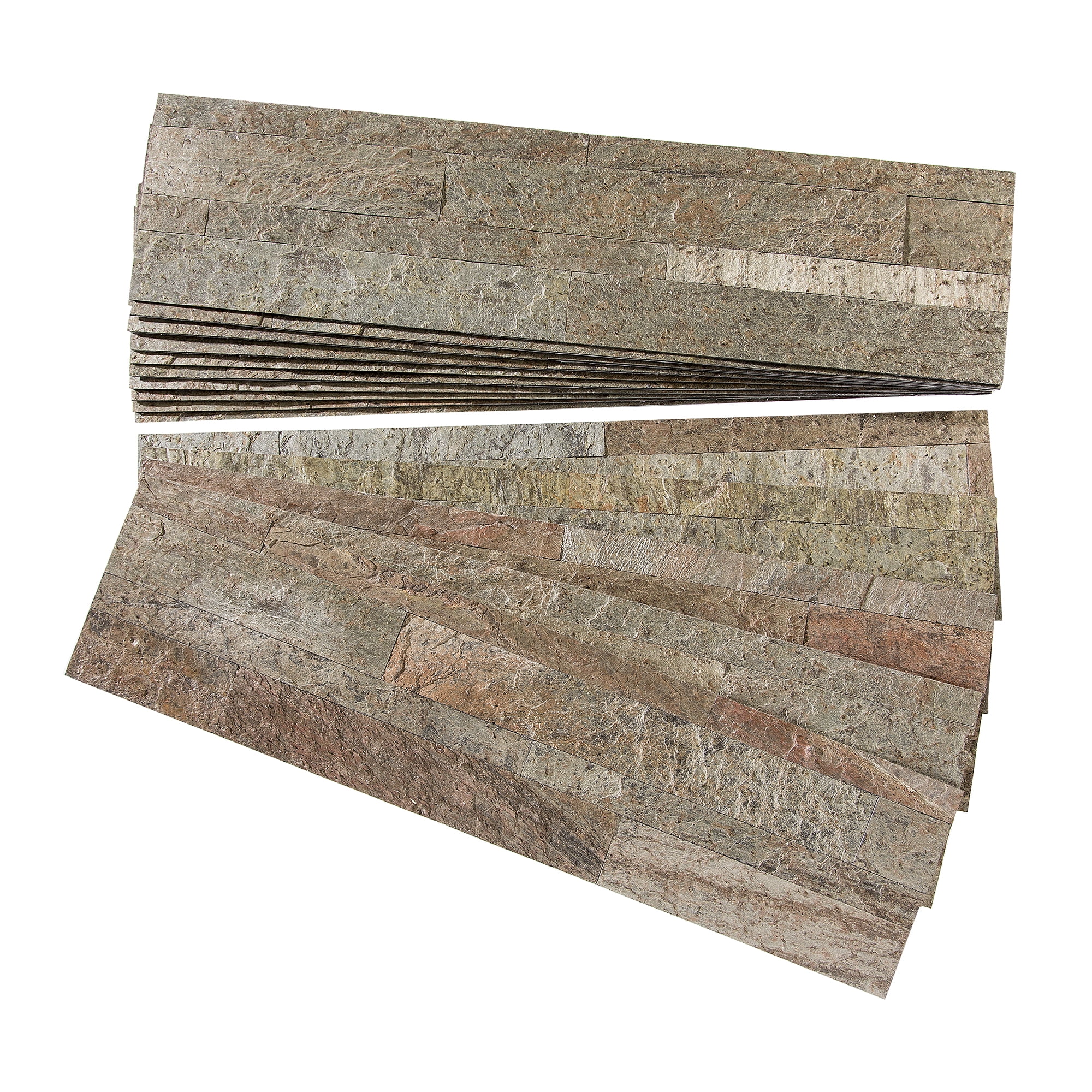 Tarnished Quartz Peel and Stick Stone Kitchen Backsplash
