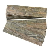 Aspect Peel and Stick Stone Overlay Kitchen Backsplash - Weathered Quartz Approx. 15 sq ft Kit